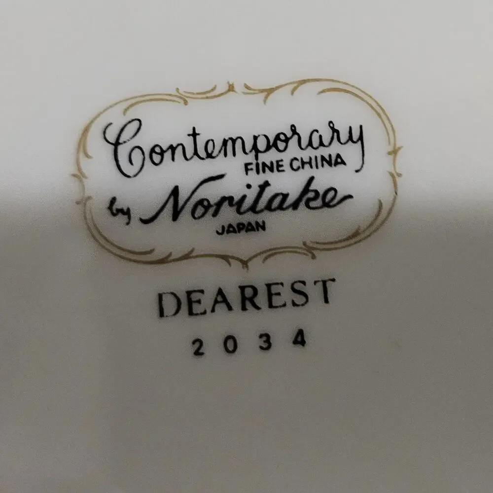 Noritake Dearest 2034 Set of 2 Bread Plates 6.5